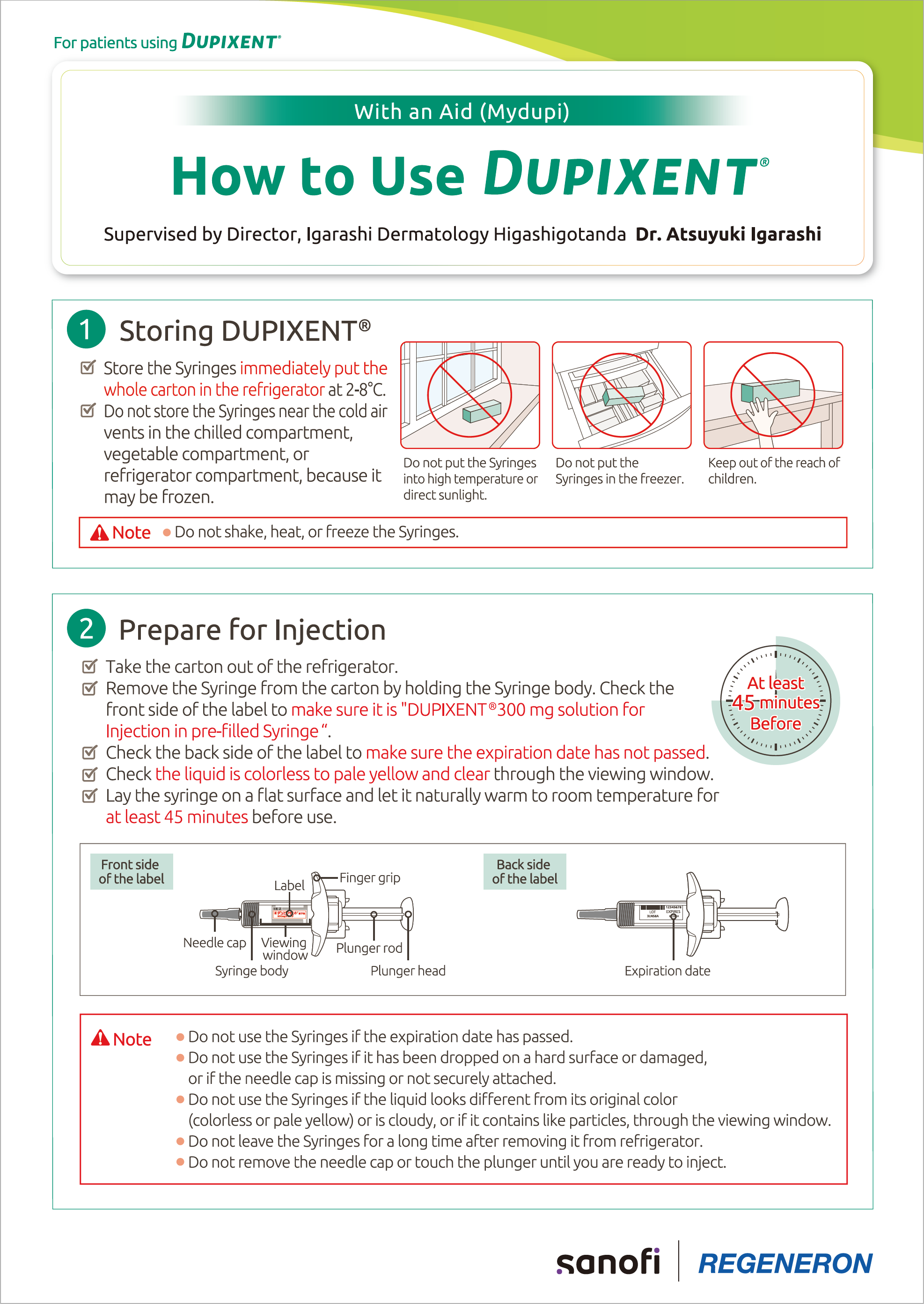 How to use 300 mg Syringe with Mydupi